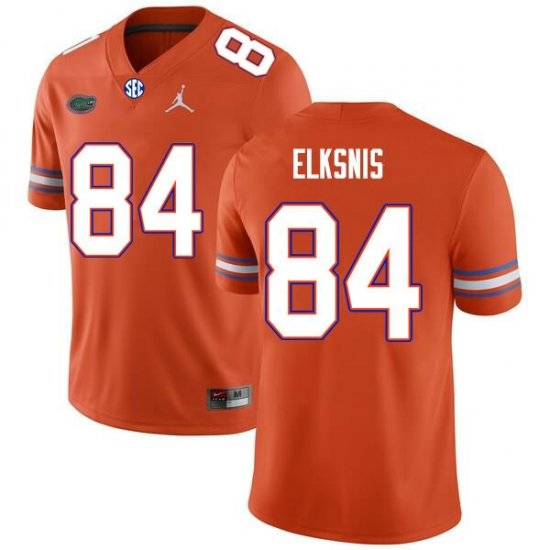 Men's Florida Gators #84 Nick Elksnis NCAA Nike Orange Authentic Stitched College Football Jersey MDY2162VQ